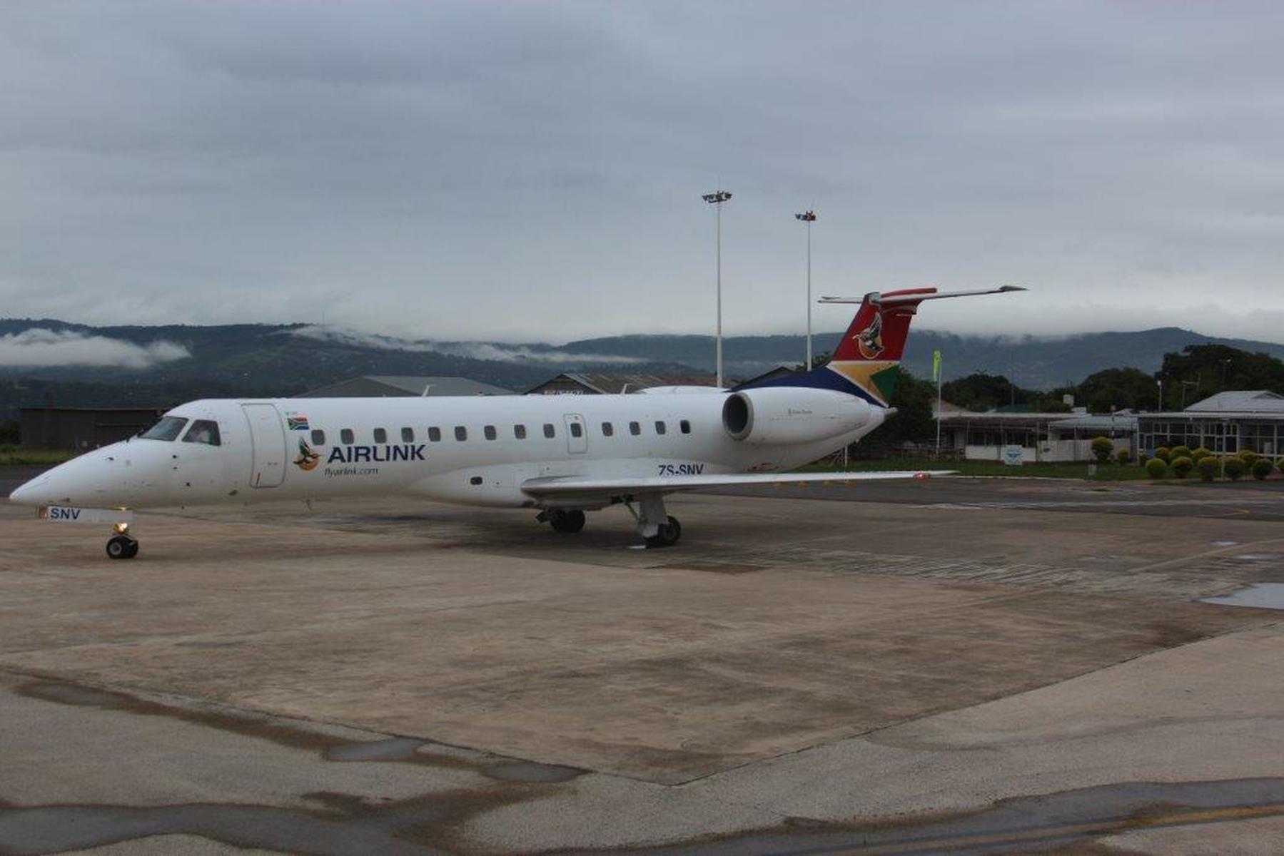 The Embraer, Pietermaritzburg airport. © Mike Wright