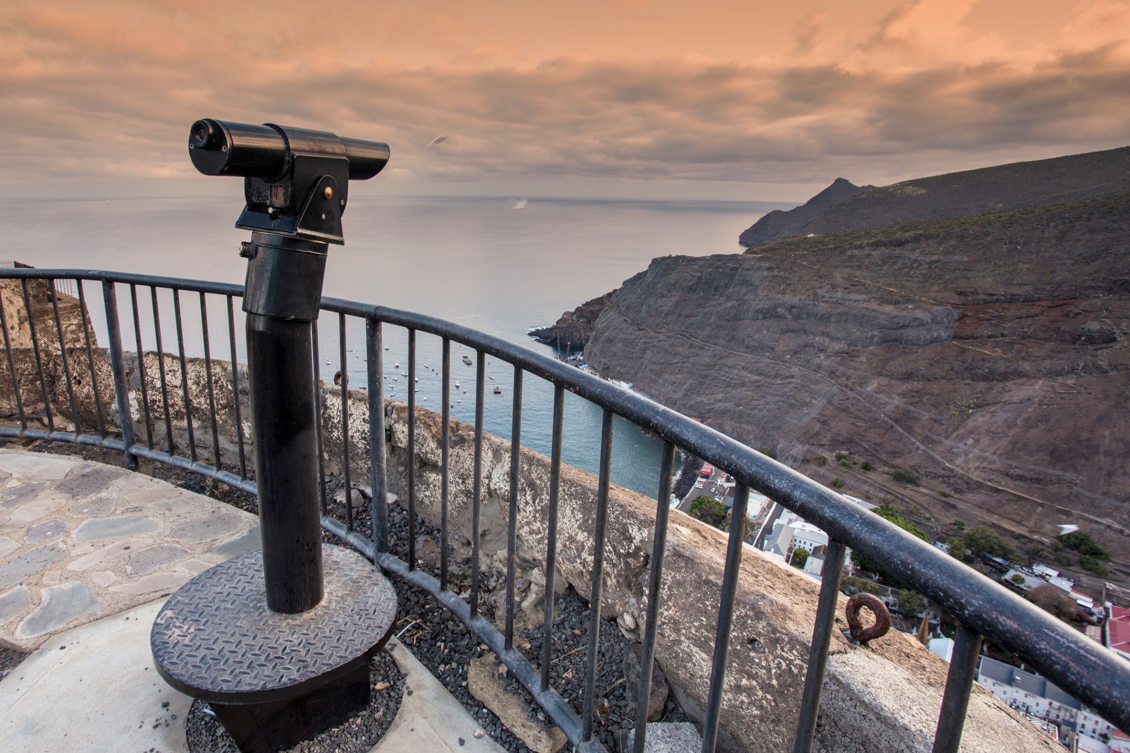 Overlooking Jamestown. St Helena Island. Courtesy of: St Helena Tourism