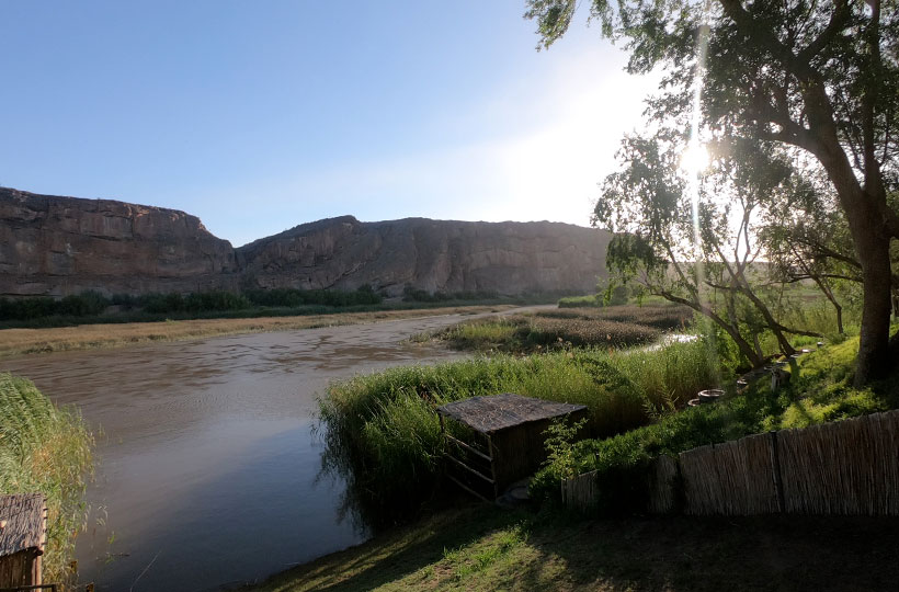 Canoeing on the Orange River