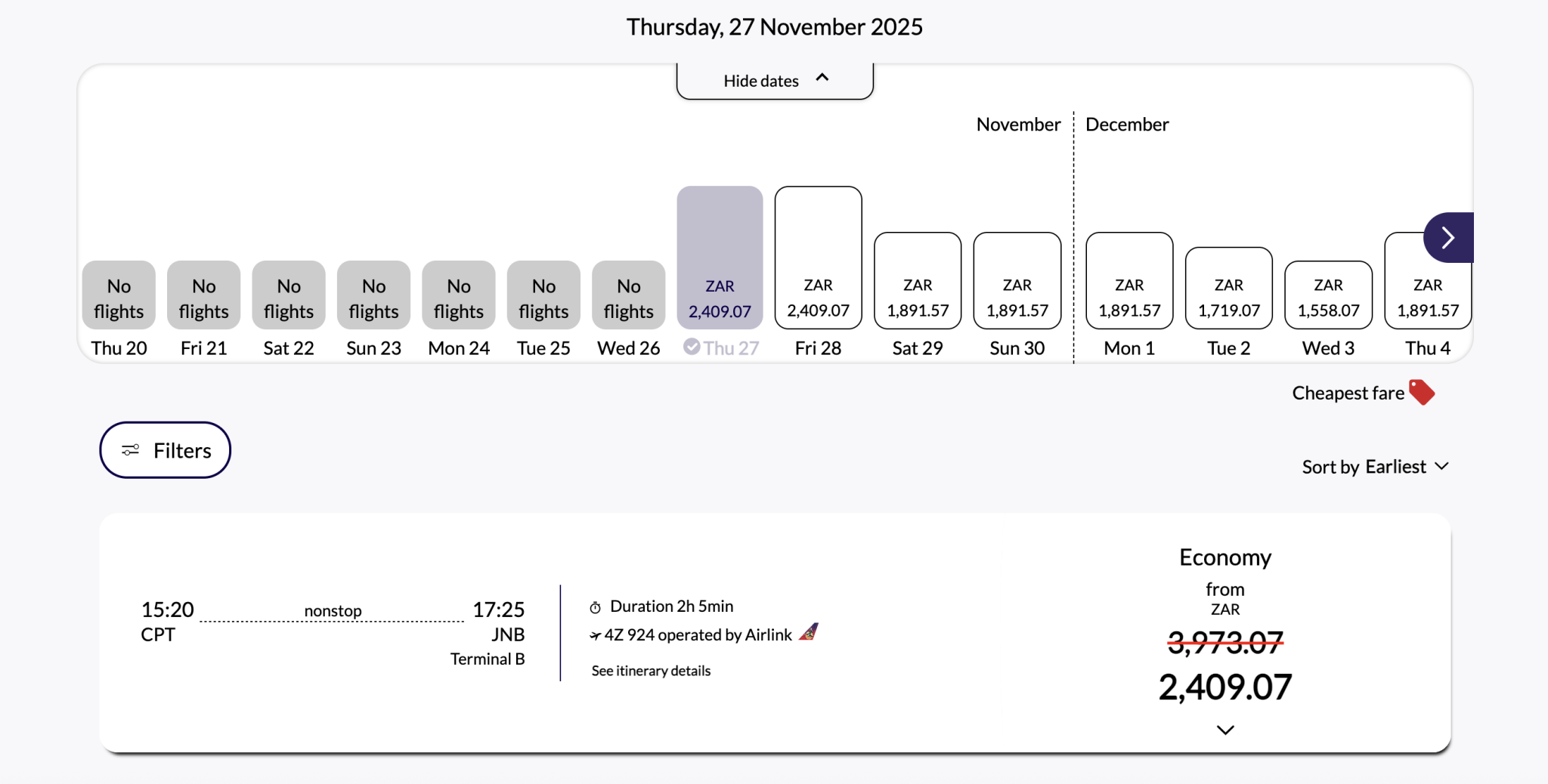 Booking Example