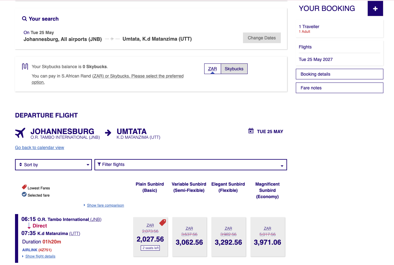 Booking Example